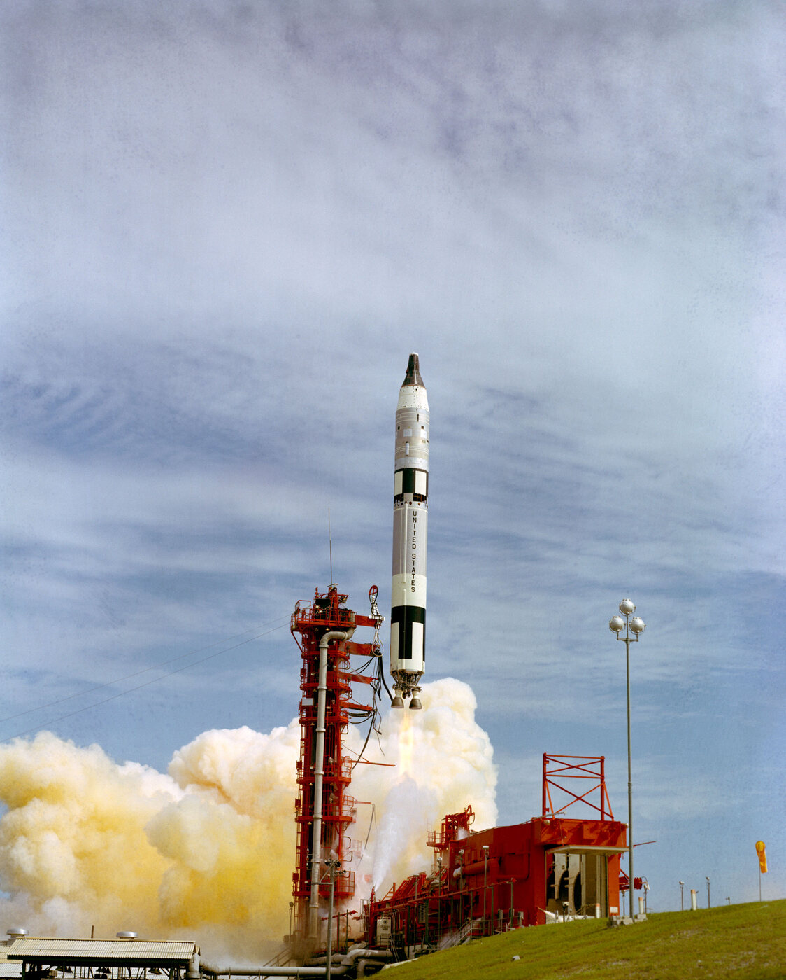 Gemini XI launching on a Titan II rocket from Launch Complex 19 at Cape Kennedy